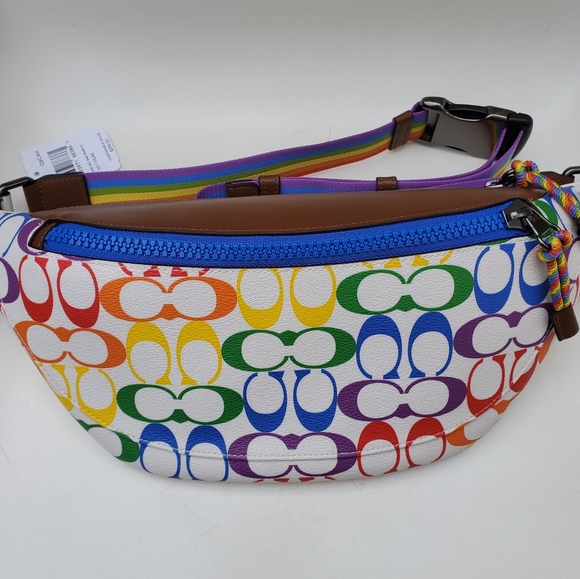 coach rainbow fanny pack